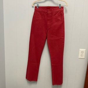 MOTHER brand coated red jean. NEW with tag!!